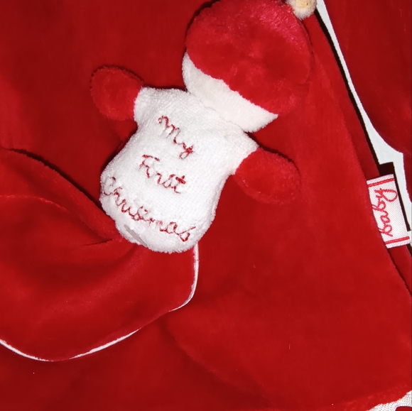 LE TOP BABY Red Velvet First Christmas Dress. 6 months - Picture 3 of 5